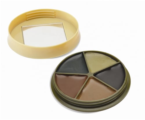 HME 5 Color Camo Face Paint Kit With Mirror - HME-CMOFP5