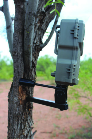 HME Products Ground Trail Camera Mount Olive 35x7x2 