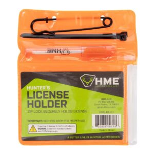 Hunter's License Holder With Pen & Zip Ties